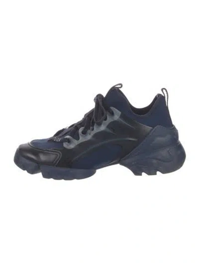 Pre-owned Dior D-connect Chunky Sneakers In Blue