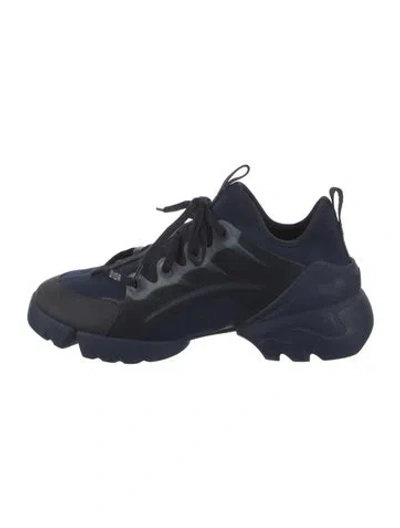 Pre-owned Dior D-connect Chunky Sneakers In Blue