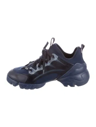 Pre-owned Dior D-connect Chunky Sneakers In Blue