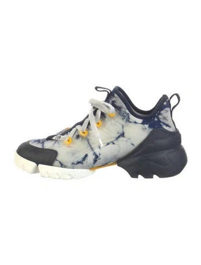 Pre-owned Dior D-connect Chunky Sneakers In Blue