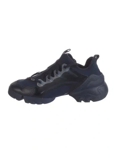 Pre-owned Dior D-connect Chunky Sneakers In Blue