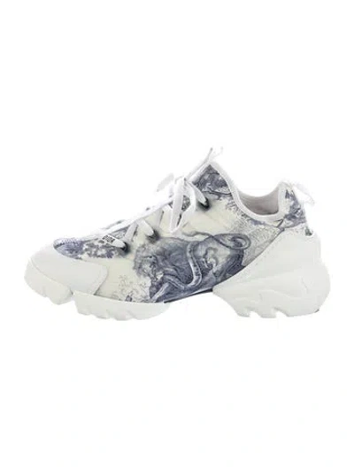 Pre-owned Dior D-connect Chunky Sneakers In Blue
