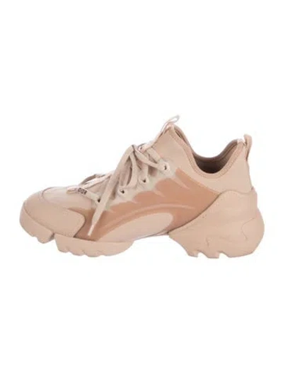 Pre-owned Dior D-connect Chunky Sneakers In Brown