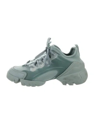 Pre-owned Dior D-connect Chunky Sneakers In Green