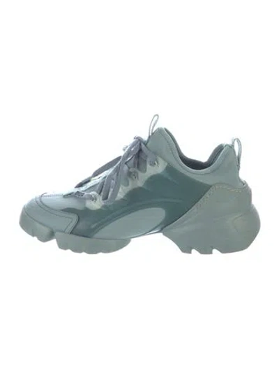 Pre-owned Dior D-connect Chunky Sneakers In Green