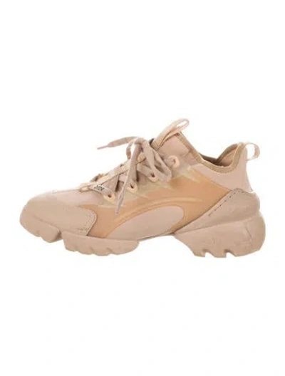 Pre-owned Dior D-connect Chunky Sneakers In Neutral