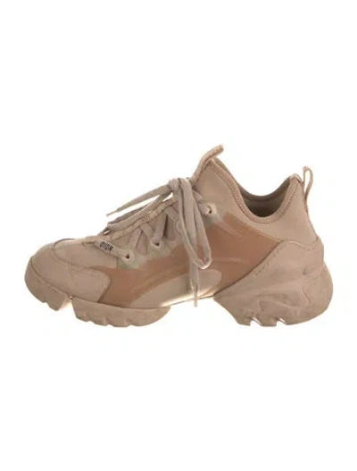Pre-owned Dior D-connect Chunky Sneakers In Neutral