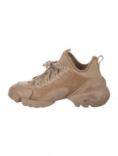 Pre-owned Dior D-connect Chunky Sneakers In Neutral