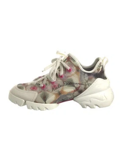 Pre-owned Dior D-connect Chunky Sneakers In Neutral