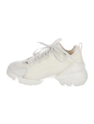 Pre-owned Dior D-connect Chunky Sneakers In White