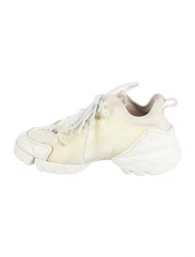Pre-owned Dior D-connect Chunky Sneakers In White