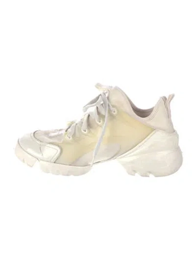 Pre-owned Dior D-connect Chunky Sneakers In White