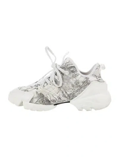 Pre-owned Dior D-connect Chunky Sneakers In White