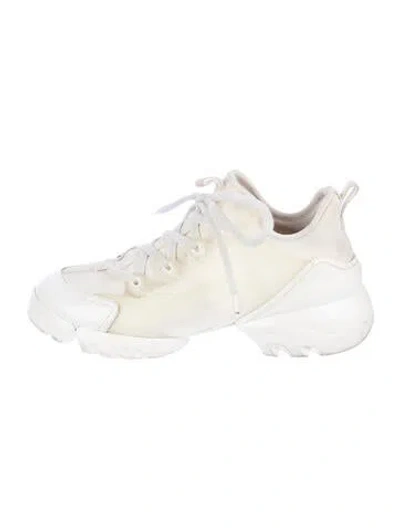 Pre-owned Dior D-connect Chunky Sneakers In White