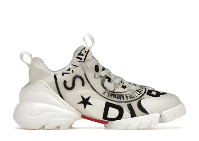 Pre-owned Dior Dconnect  Union Print (women's) Sneakers In White/black