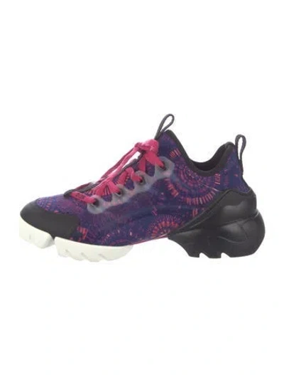 Pre-owned Dior D-connect 'fireworks' Chunky Sneakers In Blue