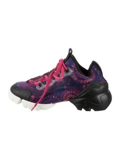 Pre-owned Dior D-connect 'fireworks' Chunky Sneakers In Blue