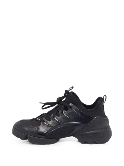 Pre-owned Dior D-connect Sneakers In Black