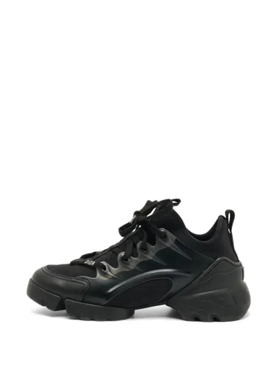 Pre-owned Dior D-connect Sneakers In Black