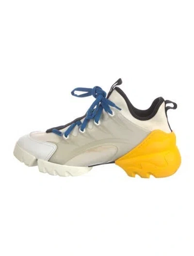 Pre-owned Dior D-connect Sneakers In White