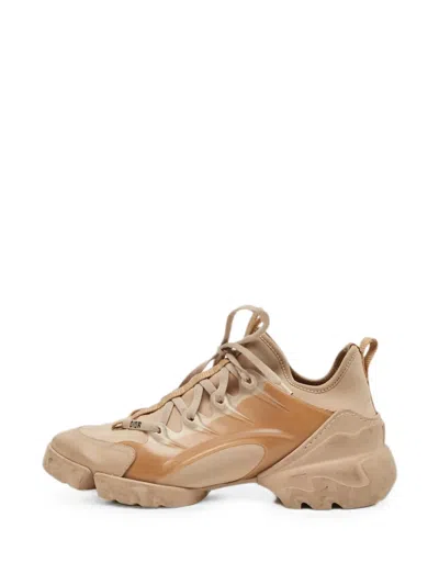 Pre-owned Dior D-connect Sneakers In White