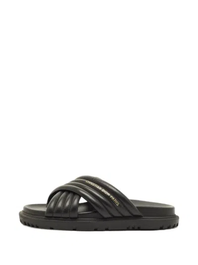 Pre-owned Dior D-cross Crossover Slides In Black