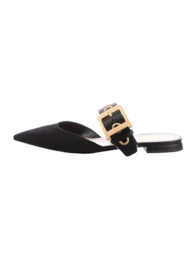 Pre-owned Dior D- Mules In Black
