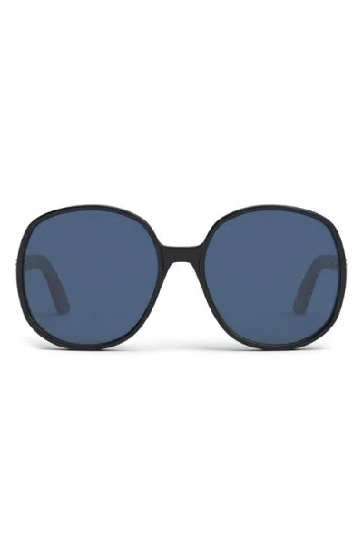 Dior Ddoll R1u 62mm Square Sunglasses In Blue