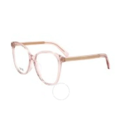 Dior Demo Butterfly Ladies Eyeglasses Cd50027f 072 53 In Ink / Pink