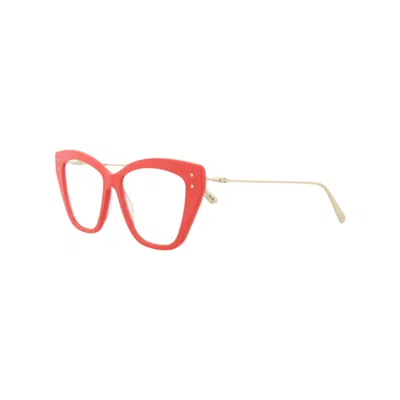 Dior Demo Butterfly Ladies Eyeglasses Cd50066i 066 52 In Orange