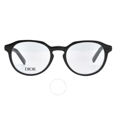 Dior Demo Oval Men's Eyeglasses Dm50004i 001 51 In Black