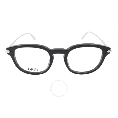 Dior Demo Phantos Men's Eyeglasses Blacksuito R2i 1300 49 In Black