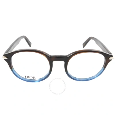 Dior Demo Phantos Men's Eyeglasses Blacksuito Ri 2800 49 In N/a