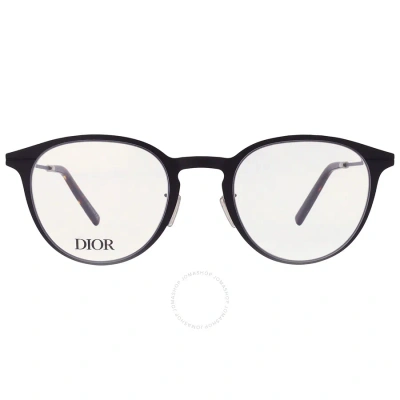 Dior Demo Phantos Men's Eyeglasses Dm50001u 002 49 In Black