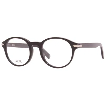 Dior Demo Round Men's Eyeglasses Dm50009i 001 51 In Black