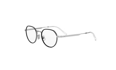 Dior Demo Round Men's Eyeglasses Dm50105u 016 49 In ["silver Tone"]