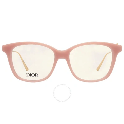 Dior Demo Shield Ladies Eyeglasses Cd50008i 072 52 In Ink / Pink