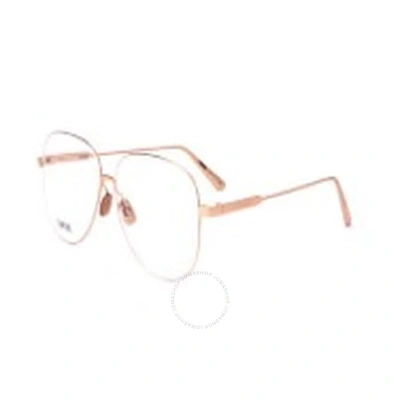 Dior Demo Sport Ladies Eyeglasses Cd50033u 029 57 In Gold / Rose / Rose Gold