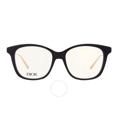 Dior Demo Square Ladies Eyeglasses Cd50008i 001 52 In Black