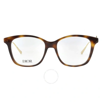 Dior Demo Square Ladies Eyeglasses Cd50008i 053 52 In N/a