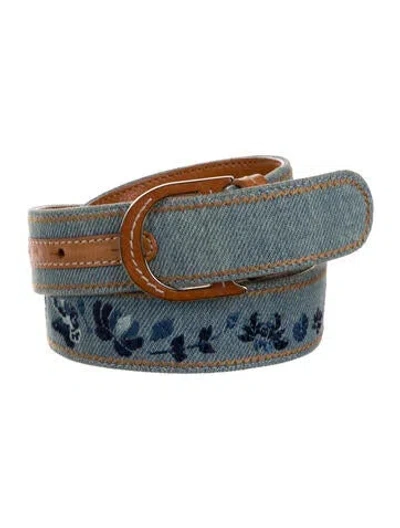 Pre-owned Dior Denim Belt In Blue