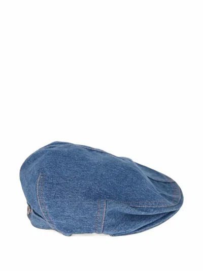 Pre-owned Dior Denim Flat Cap In Blue