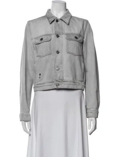 Pre-owned Dior Denim Jacket In Grey