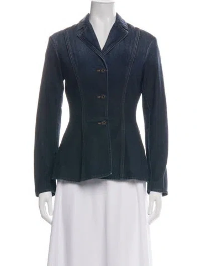 Pre-owned Dior Denim Jacket W/ Tags In Blue