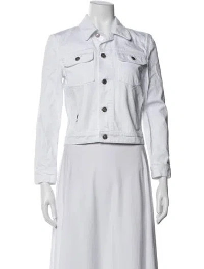 Pre-owned Dior Denim Jacket In White