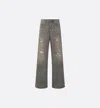 Dior Denim Pants Clothing In Gray