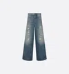 Dior Denim Pants Clothing In Blue