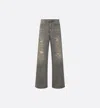 Dior Denim Pants Clothing In Gray