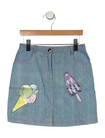 Pre-owned Dior Kids' Denim Shorts In Blue