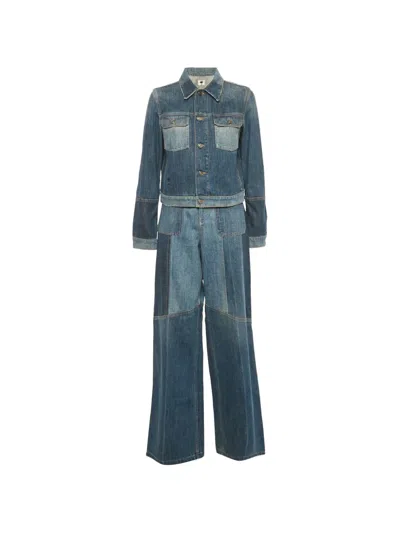 Pre-owned Dior Denim Trousers Set (set Of Two) In Blue